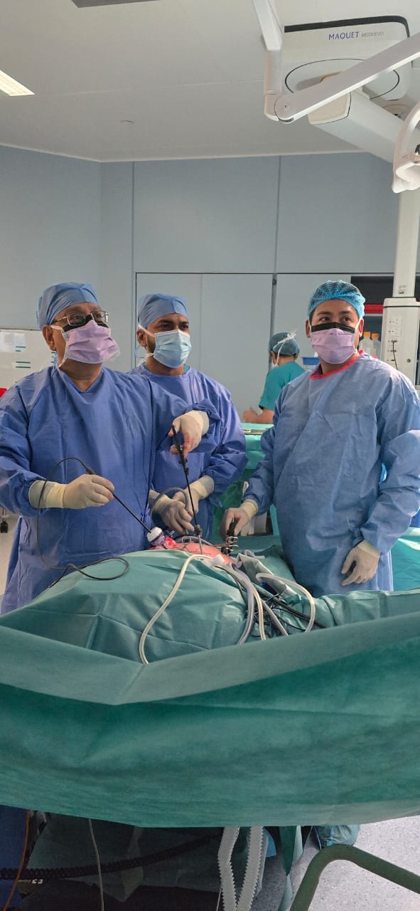 Dr Arindam Ghosh in operation theatre